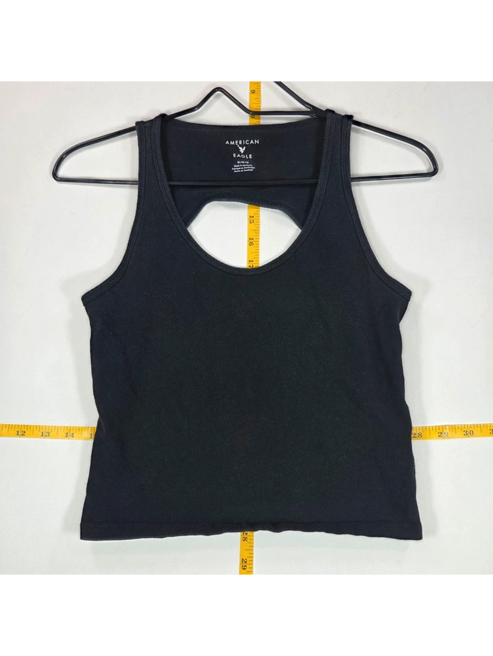 American Eagle ribbed cropped tank top medium